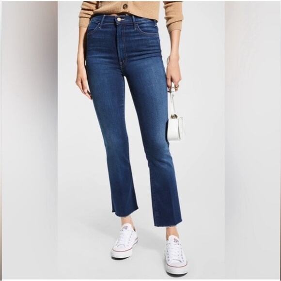 MOTHER The Hustler Ankle Fray Jeans in Night Clubbing Size 34 - Picture 1 of 6